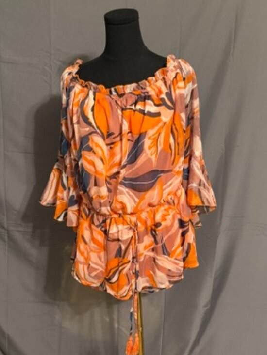 A Hint Of Blush Tops - HINT OF BLUSH Peplum Blouse Size 3X